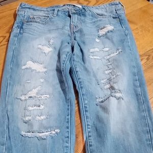 Abercrombie & Fitch Womens JEANS 29 DENIM Pants Used Preowned Faded Distressed